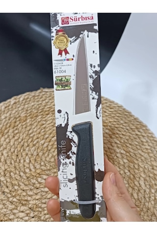 Sürmene 61004 Mutfak Bıçağı 9,50 Cm Siyah Çok Renkli