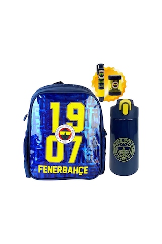 Lisanslı Anaokulu Çantası& Çift Gözlü Kalem Çantası - Çelik Matara 500 Ml 6 Çok Renkli