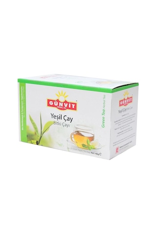 Günvit Yeşil Çay Bitki Süzen Poşet Çay 20 x 2 G