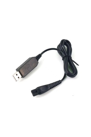 Philips 3000 Hq8505 Tıraş Makinesi Düzeltici Şarj Kablosu Siyah İçin Usb Şarj Kablosu