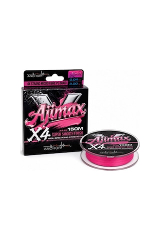 İp Örgü Misina - 4 Kat - Anchor Ajimax 4x - 150mt - Pembe - 0.04mm