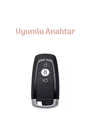 Gma Keys Lüx Ford Kuga Mustang Fusion Ecosport F150 F250 Ranger Nano Anahtar Kılıfı Siyah Gold