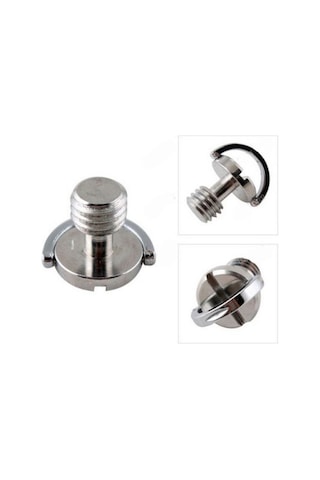 Tripod Quick Release Plate için 3/8" D-Ring Vida