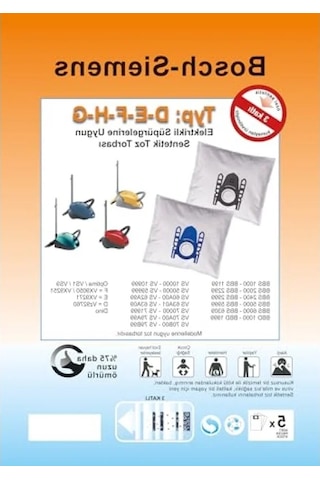 20 Adet Sentetik Toz Torbası, Elektrikli Süpürgeye Uygun