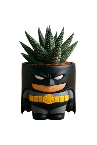 Batman Figürlü Mini Saksı