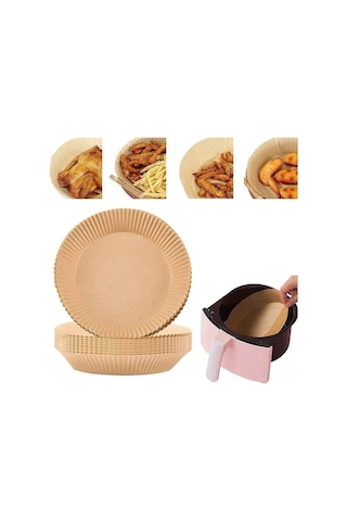 Qingmipy Hava Fritözü Tek Kullandım Kağıt Fantezi, 100 Adet Yağ Ve Su Geçirmez, Tutkalı Olmayan, Isı Dayanıklı, Fritözü Temiz Tutar, Ev, Kamp, Partiler İçin Uygun Diğer
