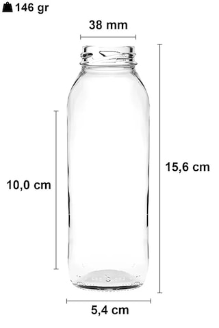 1 Adet 250 Ml Beslenme Şeffaf Meyve Suyu, Meşrubat, Limonata Şişesi Metal Kapaklı 250 Cc Şişe Siyah