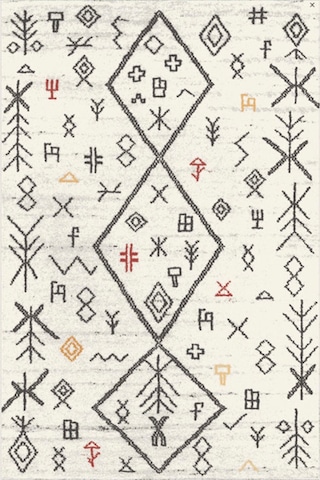 Decomia Home Dijital Kaymaz Yıkanabilir Etnik Salon Halısı Mutfak Halısı Koridor Halısı Halı Yolluk D4100