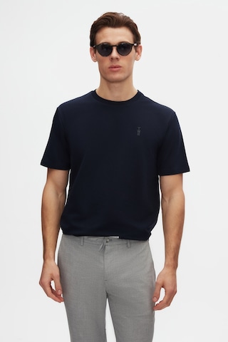 Twn Slim Fit Lacivert Baskılı T-shirt 4ec14ort12025 Lacivert