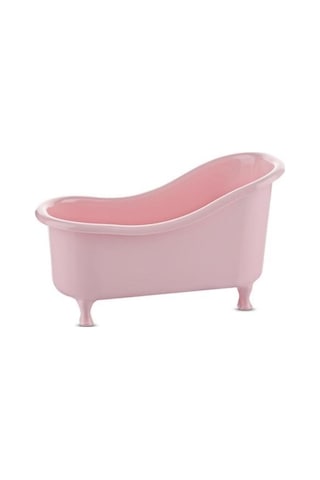 Dekoratif Mini Küvet Şeklinde Çok Amaçlı Banyo Düzenleyici Sepet Beyaz