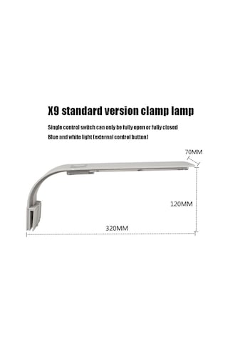 Ast X9 İnce Led Balık Tankı Klipsli Işık Yüksek Güçlü Su Lambası, Özellikler: Ab Standart Sürümü