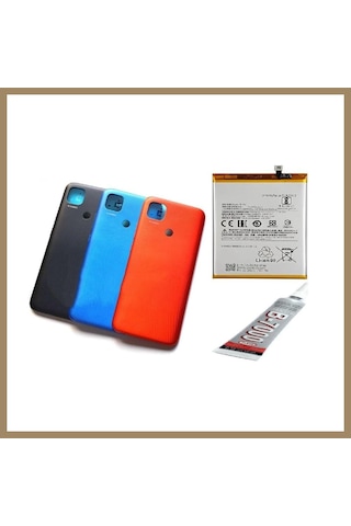 Kahveci.store Redmi 9c Arka Batarya Kapağı ,batarya Ve B7000 Yap 22 Çok Renkli