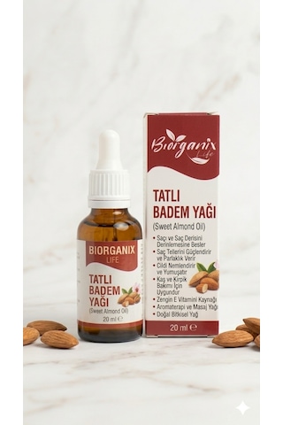 Life Tatlı Badem Yağı 20 Ml Katkısız Doğal İçerik - Soğuk Sıkım