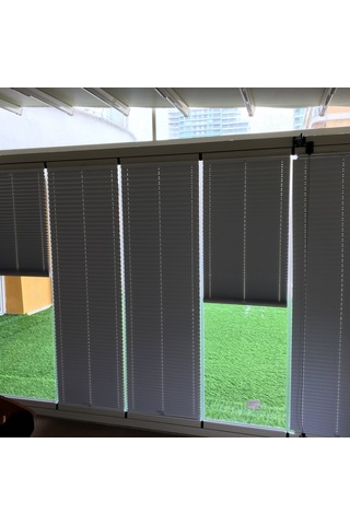 Cam Balkon Plise Perde Karartma (Blackout) Vip, Alüminyum Kasa (442588932)