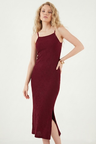 Lela Bayan Elbise 5865573 Bordo Bordo