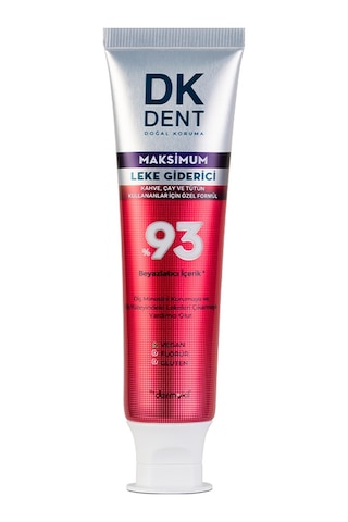Dkdent %93 Beyazlatıcı Maksimum Leke Giderici Diş Macunu 75 Ml