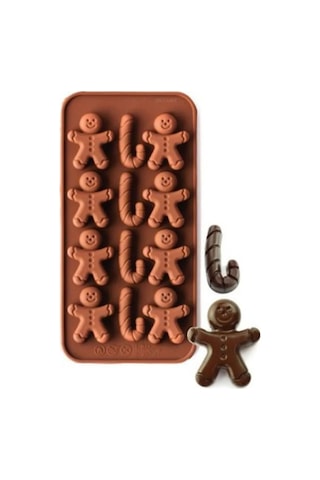 Gingerman Yılbaşı Temalı Ginger Adam Şeker Hamuru Sabun Mum Çikolata Kalıbı