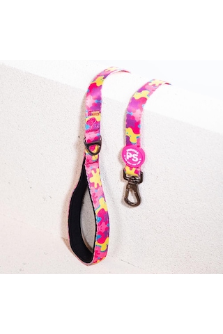 Pawstar Rosea Camouflage Leash Kedi Köpek Sevk & Gezdirme Kayışı Köpek Uzatma Tasması Pembe