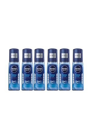 Nivea Men Active Fresh 75 Ml Deodorant 48 Saat Koruma X 6 Adet-293 Nivea Men Active Fresh 75 Ml Deodorant 48 Saat Koruma X 6 Adet-293
