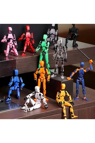 Hightower Beyaz Dıy Çok Eklemli Aksiyon Figürü 3d Robot Modeli Yaratıcı Mas