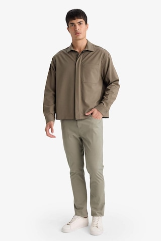 Defacto Poplin Gömlek G6253ax25wnbn571 Kahve-bn571