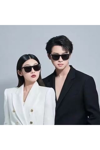 Xiaomi Mijia Square Polarize 14 Katmanlı Oar Kaplama Güneş Gözlüğü Hd Nylon Lens Siyah Çerçeve