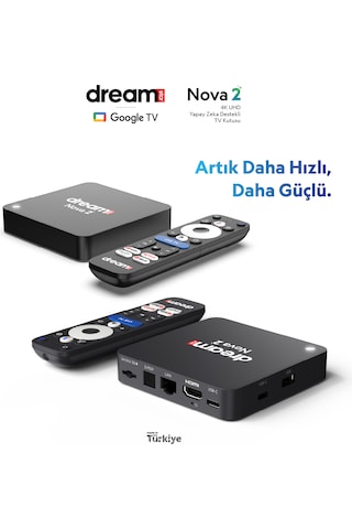 Nova 2 4k Lisanslı Android Ve Uydu Alıcısı Tuner Dönüştürücü Hediyesiyle Android 14 4k Stick Tuner + Tkgs Ayarlı