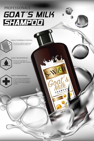 S-Well Hair Keçi Sütü Saç Bakım Şampuanı 500 ML