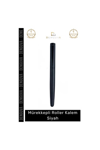 Kalem Şık Tasarım Lüks Ofis Kırtasiye Kurumsal Hediye Kaliteli Saf Mürekkepli Roller Kalem Siyah - Çok Renkli