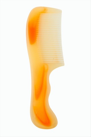 Düz - 153 - Saplı Plastik Tarak - Spt-gld - - Sarı Diğer
