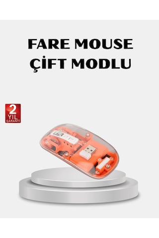 Kablosuz Çift Modlu Mouse Bluetooth 5.0 + 2.4ghz Najmaddin