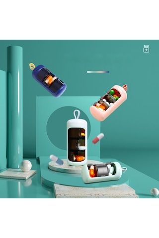 Yeiuyi 1 Gün İçinde 3 Kafesli Bir Hap İle Depolama Deposunu Kapatın Beyaz