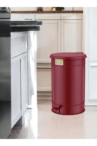 The Mia GLV0745 Çöp Kovası Bordo 24 L Bordo