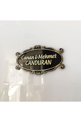 İsme Özel Kabartma Daire Ev Kapı İsimliği