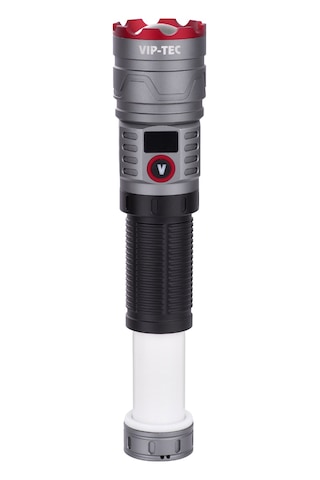 Vip-tec Vt891202 7 Fonksiyonlu 4000 Lümen Alüminyum Gövde El Feneri Gri
