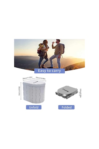 Madfox Madfox Bi-pot Katlanır Portatif Kamp Tuvaleti Wc 001