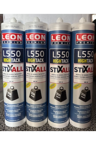 Leon Premıum Hıgh Tack Korniş Yapıştırıcı, Çok Amaçlı Güçlü Yapıştırıcı Beyaz 290 Ml 12'li 290 ML