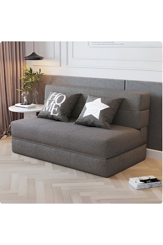 Good Night Twix Çift Kişilik Katlanır Yataklı Tv Koltuğu 120cm Antrasit