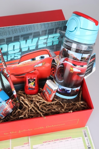 Lisanslı Cars Gıft Box 12 Parça Anaokulu Çantası,500 Ml Matara Ve Kırtasiye Seti Diğer