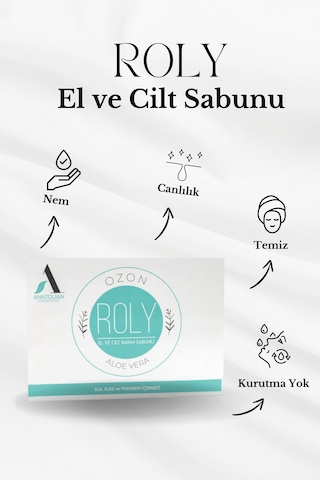 Anatolian Ozon Roly Aloe Veralı El ve Yüz Bakım Sabunu 1 Adet