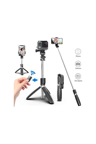Ally L02 4 In 1 Bluetooth Kumandalı Tripod Selfie Çubuğu
