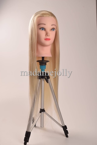 Renk Kuaför Eğitim Mankeni Çalışma Kafası Sentetik Fiber