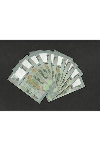 Lübnan 1.000 Livre Çil 001-010 10 Adet Seri Takipli Eski Yabancı Kağıt Para