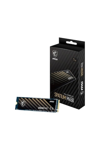 Msi 1tb Spatium M450 V1 Nvme Pcıe Gen4 X4 Okuma 3400mb Yazma 2400mb M.2 Ssd Disk Kdo