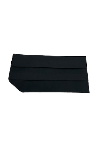 Brianze Siyah Kuşak Papyon Mendil Set
