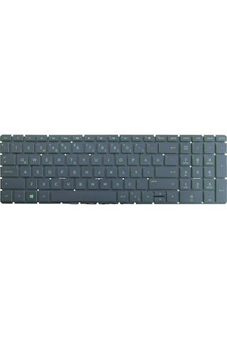 HP Uyumlu 15s-fq1002nt, 15s-fq5020nt Klavye Işıklı (Yeşil)