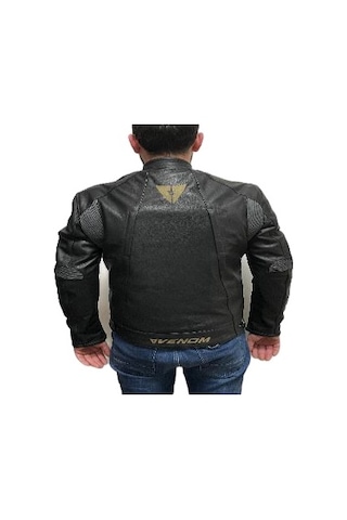 Venom D2 Racıng Motosiklet Ceketi - Siyah