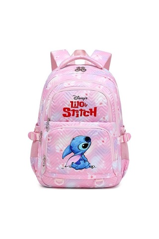 Daheng3 Lilo Stitch Zarif Çiçek Moda Kadın Sırt Çantası Kadın Taşınabilir Su Geçirmez Seyahat Çantası Genç Kız Öğrenciler Sırt Çantası Mochila Pembe