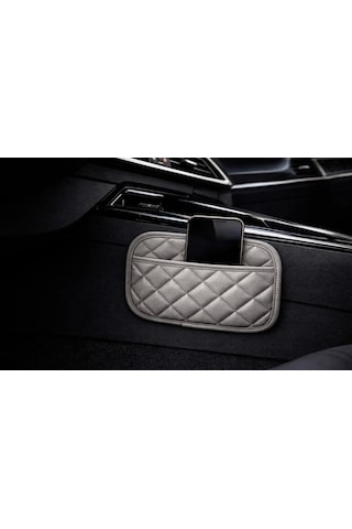 Volkswagen Tiguan Allspace Deri Organizer Cep Düzenleyici Gri