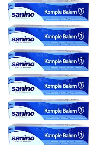 Sanino Komple Bakım Diş Macunu 6 x 75 ML